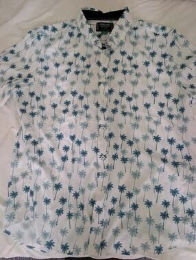 Heritage Resort Collection Recycled Fibers Tropical Button Up Shirt XXL